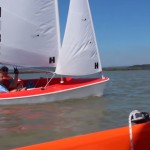 Wheelchair sailing on lake Velencei in Hungary